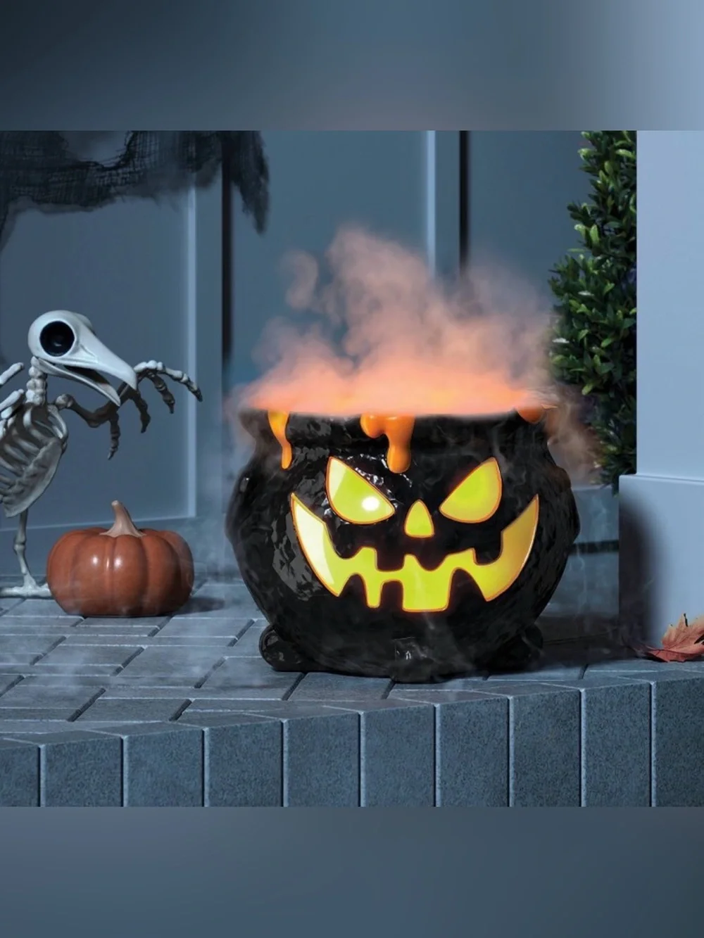 Hyde & EEK! Halloween Jack Cauldron Mister 10.7” Decorative Prop NIB